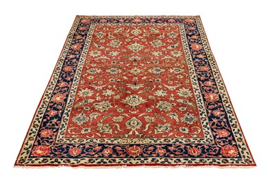 Lot 38 - A VERY FINE PART SILK SIGNED ISFAHAN RUG, CENTRAL PERSIA