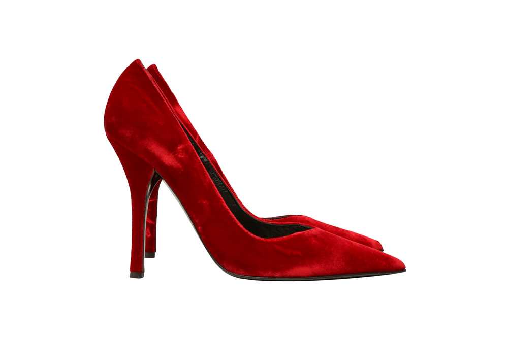 Lot 35 - Roberto Cavalli Red Eugenie Heeled Pump - Size 38