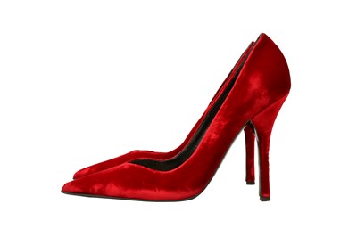 Lot 35 - Roberto Cavalli Red Eugenie Heeled Pump - Size 38