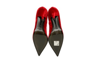 Lot 35 - Roberto Cavalli Red Eugenie Heeled Pump - Size 38