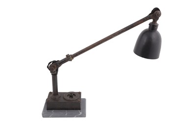 Lot 37 - A BRITISH MACHINISTS DESK LAMP