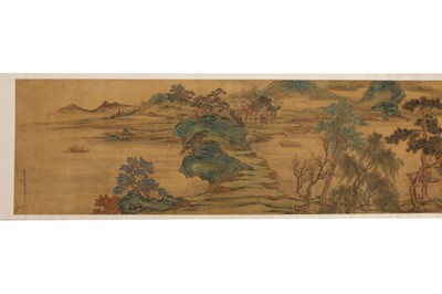 Lot 235 - A group of three Chinese scroll paintings, 19th - 20th century