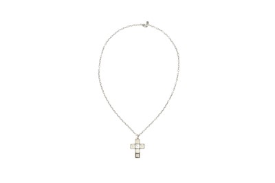 Lot 483 - Gucci Crystal Cross Pendant Necklace