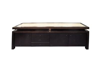 Lot 313 - A ROCHE BOBOIS SIDEBOARD WITH A MARBLE TOP