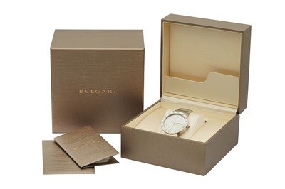 Lot 25 - BVLGARI. BVLGARI STAINLESS STEEL WRISTWATCH