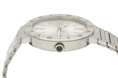 Lot 25 - BVLGARI. BVLGARI STAINLESS STEEL WRISTWATCH