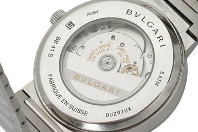 Lot 25 - BVLGARI. BVLGARI STAINLESS STEEL WRISTWATCH