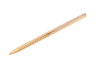 Lot 96 - A GOLD-PLATED AND DIAMOND S.T. DUPONT PEN
