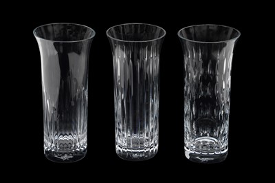 Lot 136 - A SET OF THREE BACCARAT HIGHBALL TUMBLERS