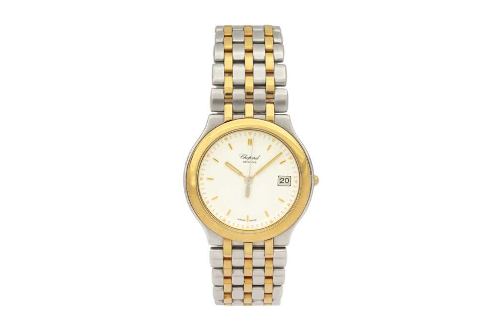 Lot 57 - CHOPARD MONTE-CARLO STEEL AND GOLD WRISTWATCH