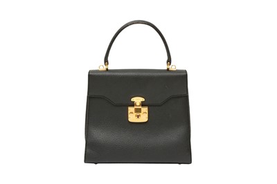 Lot 429 - Gucci Black Lady Lock Top Handle Bag
