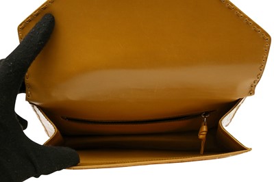 Lot 14 - λ Bottega Veneta Ochre Crocodille Top Handle Bag
