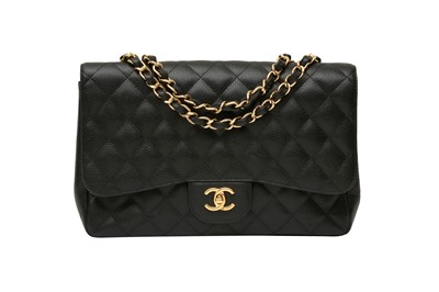 Lot 442 - Chanel Black Jumbo Classic Single Flap Bag