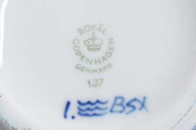 Lot 541 - A GROUP OF ROYAL COPENHAGEN FULL LACE CERAMICS