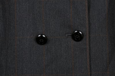 Lot 139 - Chanel Charcoal Grey Wool Herringbone Jacket