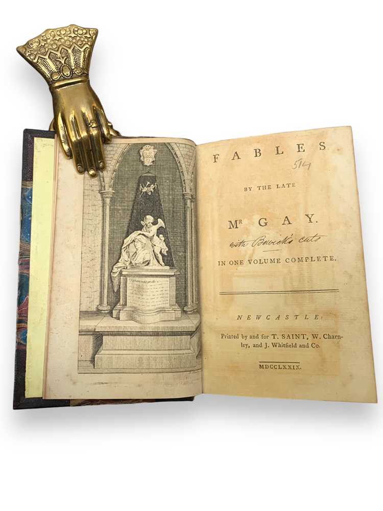 Lot 314 - Fables.- Gay (John) & Bewick (Thomas, illustrator)