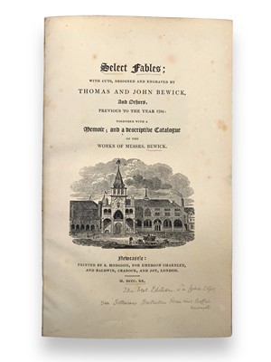 Lot 314 - Fables.- Gay (John) & Bewick (Thomas, illustrator)