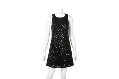 Lot 558 - Versus Versace Black Sequin Mini Dress - Size 42