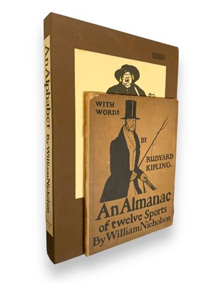 Lot 328 - Nicholson. An Almanac, 1897 & An Alphabet, Whittington Press. 1978