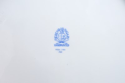 Lot 548 - A PAIR OF HEREND QUEEN VICTORIA PATTERN PLATES