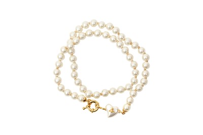 Lot 337 - Vivienne Westwood Pearl Heart Orb Necklace