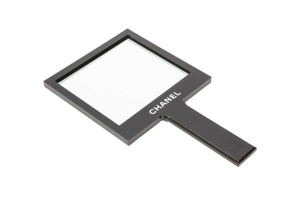 Lot 448 - Chanel Black Handheld Vanity Mirror