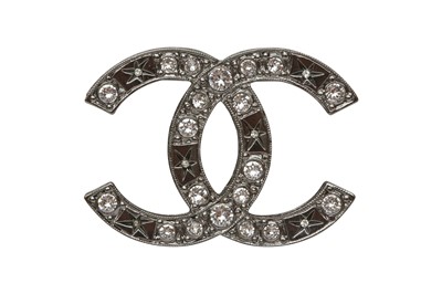 Lot 145 - Chanel CC Crystal Star Pin Brooch