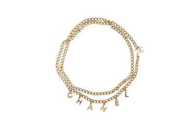 Lot 388 - Chanel Logo Letter Charm Chain Belt