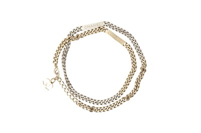 Lot 384 - Chanel CC Plaque Curb Chain Belt