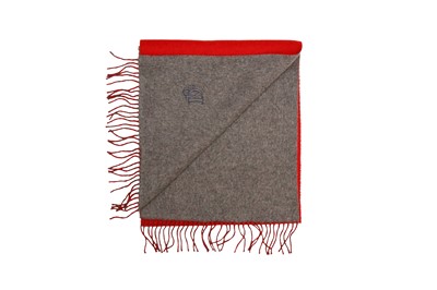 Lot 28 - Dior Red Cashmere Logo Scarf