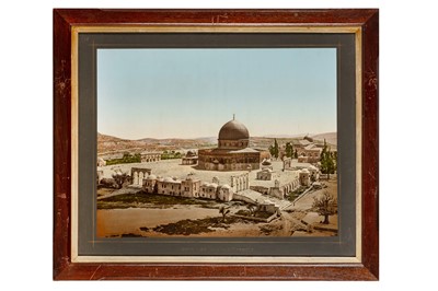 Lot 77 - JERUSALEM, MAMMOTH PHOTOCHROM, c.1900.