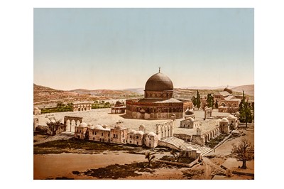 Lot 77 - JERUSALEM, MAMMOTH PHOTOCHROM, c.1900.