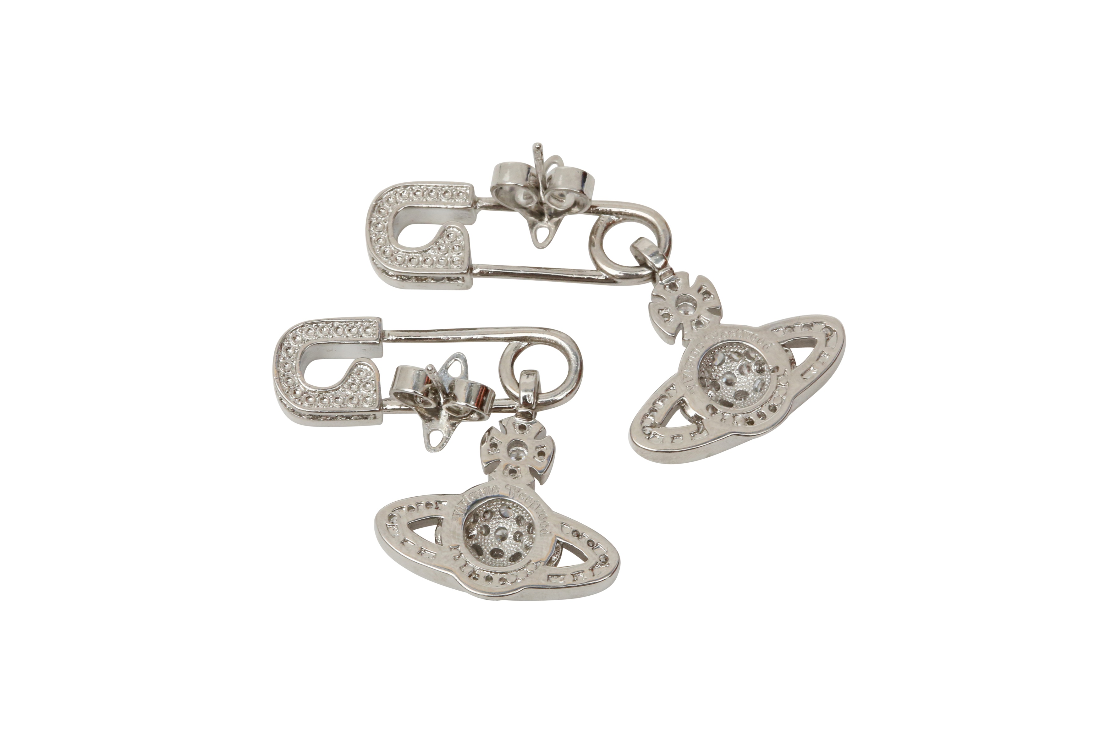 Lot 477 - Vivienne Westwood Crystal Safety Pin Orb