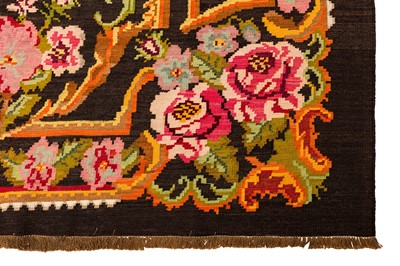 Lot 44 - AN UNUSUAL FINE MOLDOVAN KILIM