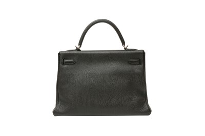 Lot 360 - Hermes Black Vache Trekking Kelly Retourne 32