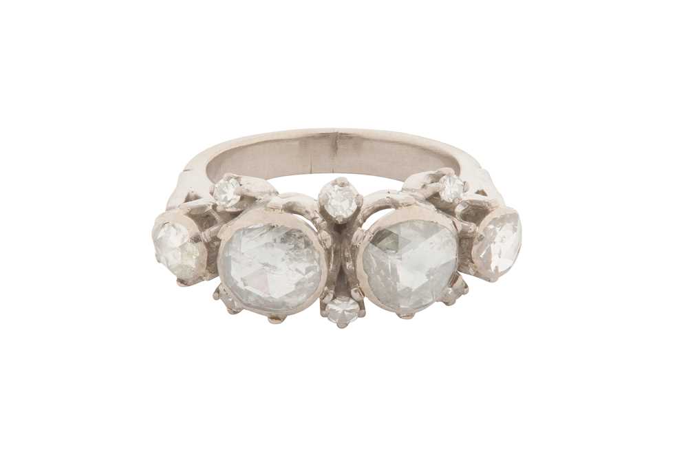 Lot 55 - A ROSE-CUT DIAMOND RING