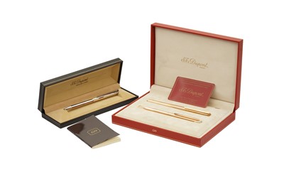 Lot 103 - S.T. DUPONT. DUO PENCIL & PEN SET AND ANOTHER DUPONT PEN