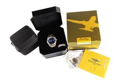 Lot 14 - A GENTS BREITLING REPETITION MINUTES BRACELET WATCH