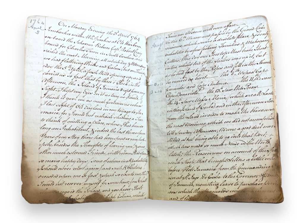 Lot 104 - America-. Cator (Joseph) Manuscript account of a journey through North America, 1764