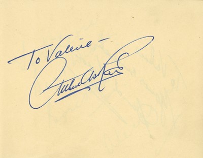 Lot 20 - Autograph Album.- Actors & Entertainers, 1950s