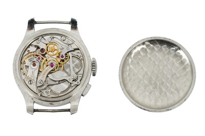 Lot 6 - A GENTS RARE LONGINES MONOPUSHER WRISTWATCH