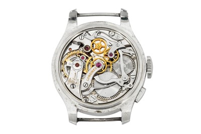 Lot 6 - A GENTS RARE LONGINES MONOPUSHER WRISTWATCH