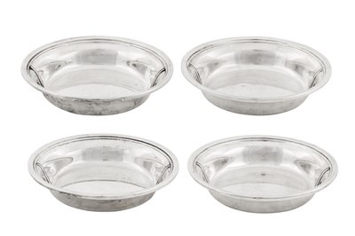 Lot 260 - A set of four mid-20th century American sterling silver salad bowls, New York circa 1970 by Tiffany and Co