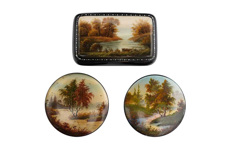 Lot 582 - RUSSIAN LACQUER BOXES