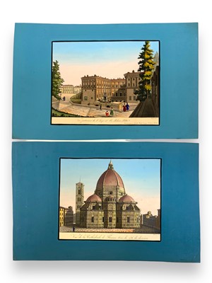 Lot 114 - Italy.- Five hand-coloured etchings