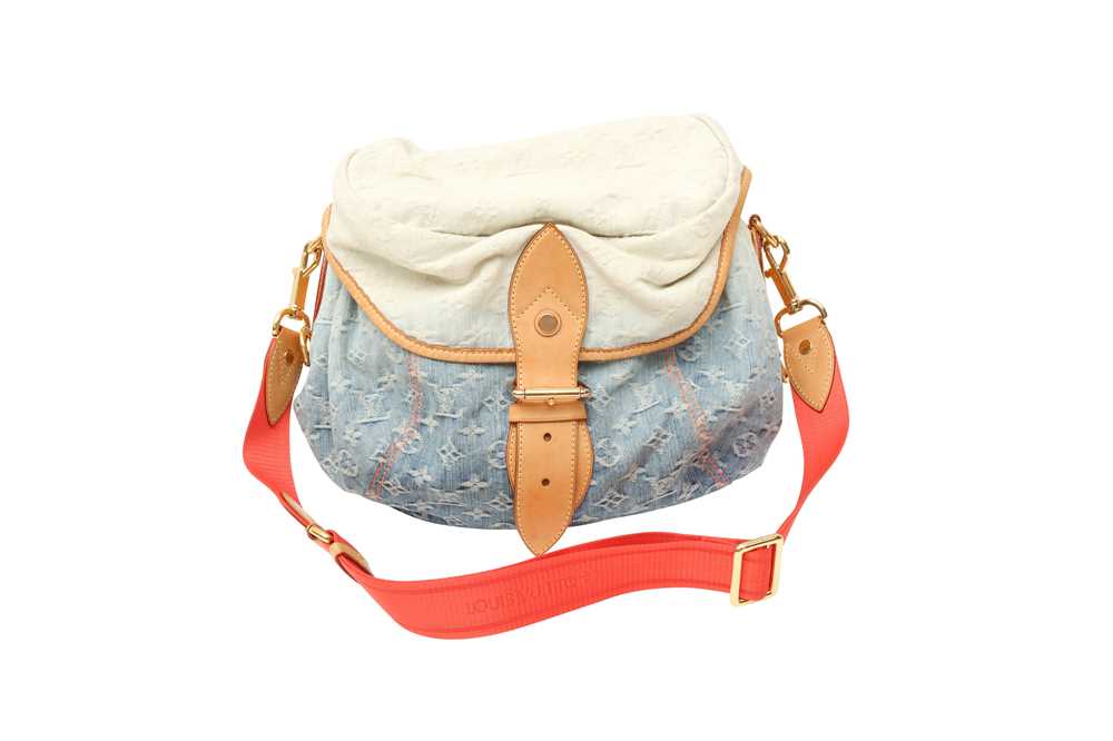 Lot 165 - Louis Vuitton Blue Ombre Monogram Sunburst Crossbody Bag