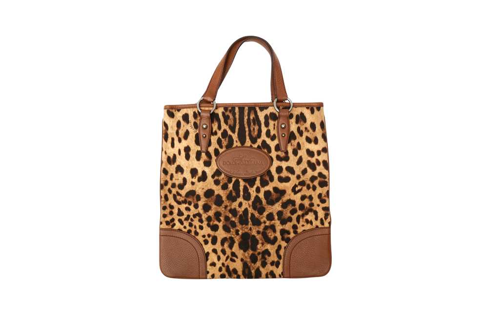 Lot 241 - Dolce & Gabbana Leopard Print Large Tote