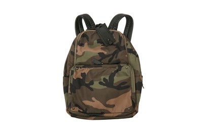 Lot 206 - Valentino Green Camouflage Rockstud Backpack