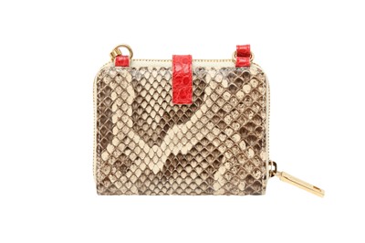 Lot 283 - Dolce & Gabbana Natural Python Wallet On Chain