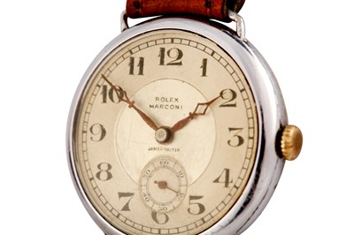 Lot 8 - A GENTS VINTAGE ROLEX MARCONI WRISTWATCH